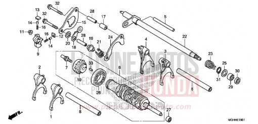 GEARSHIFT DRUM (VFR1200XD/XDA/XDS) VFR1200XDH de 2017